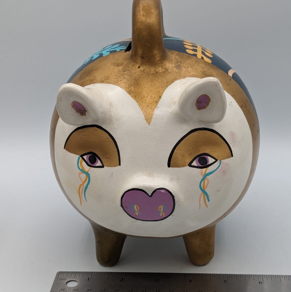 MEXICAN FOLK ART PIGGY BANK - Picture 8 of 12